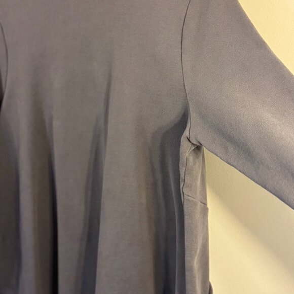 J Jill Pure Jill Organic Cotton Knit Jersey Jacket Asymmetric Moto Collar Sz MP - Picture 11 of 13